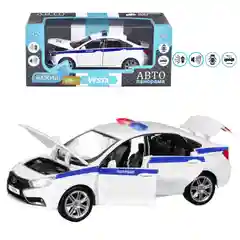 Машинка LADA VESTA "Полиция", металлическая, 1:24, 24,5 см, JB1251151