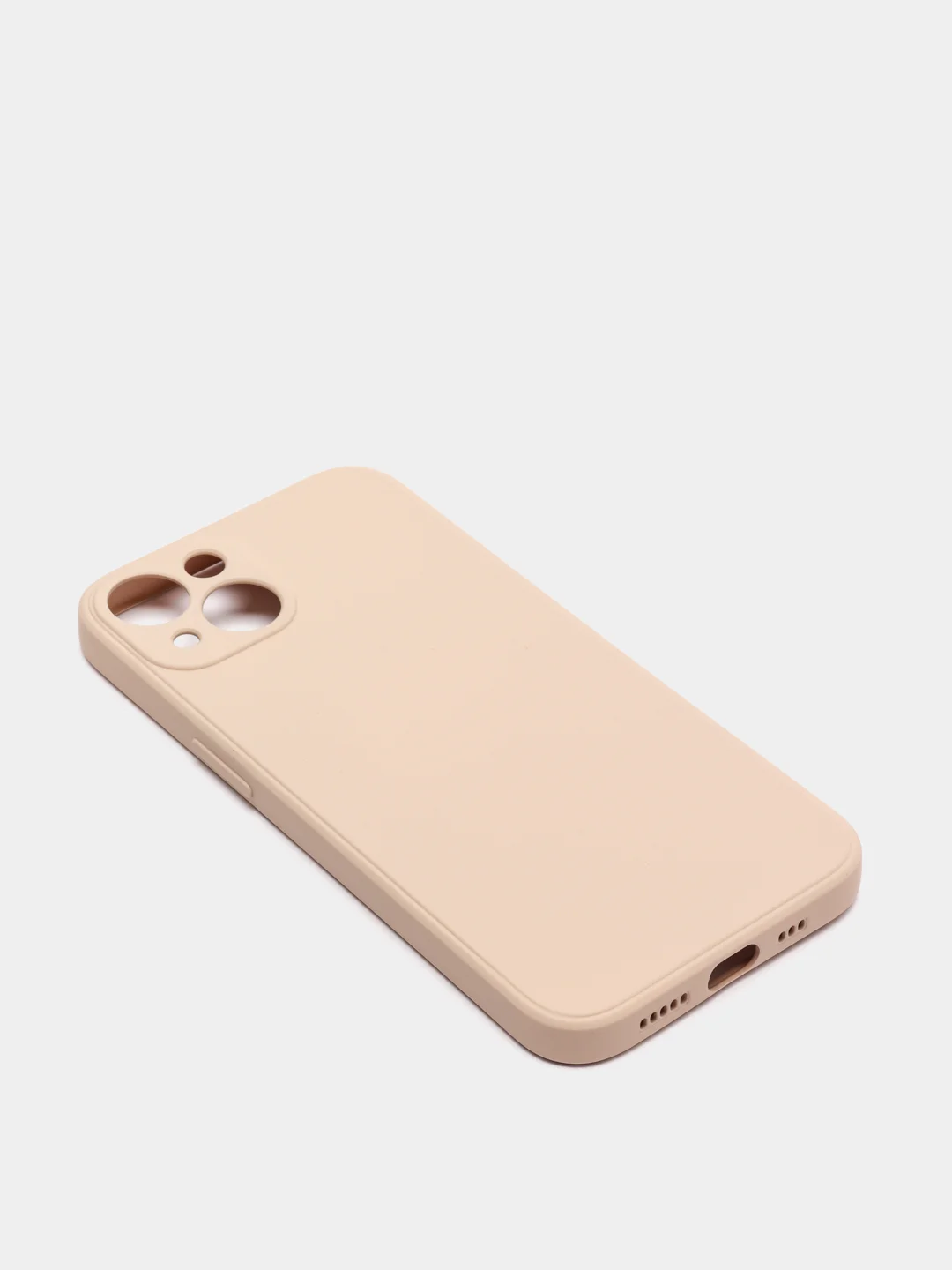 Бежевый чехол на айфон (iPhone) 13 / 13 Pro / 13 Pro Max силиконовый про макс