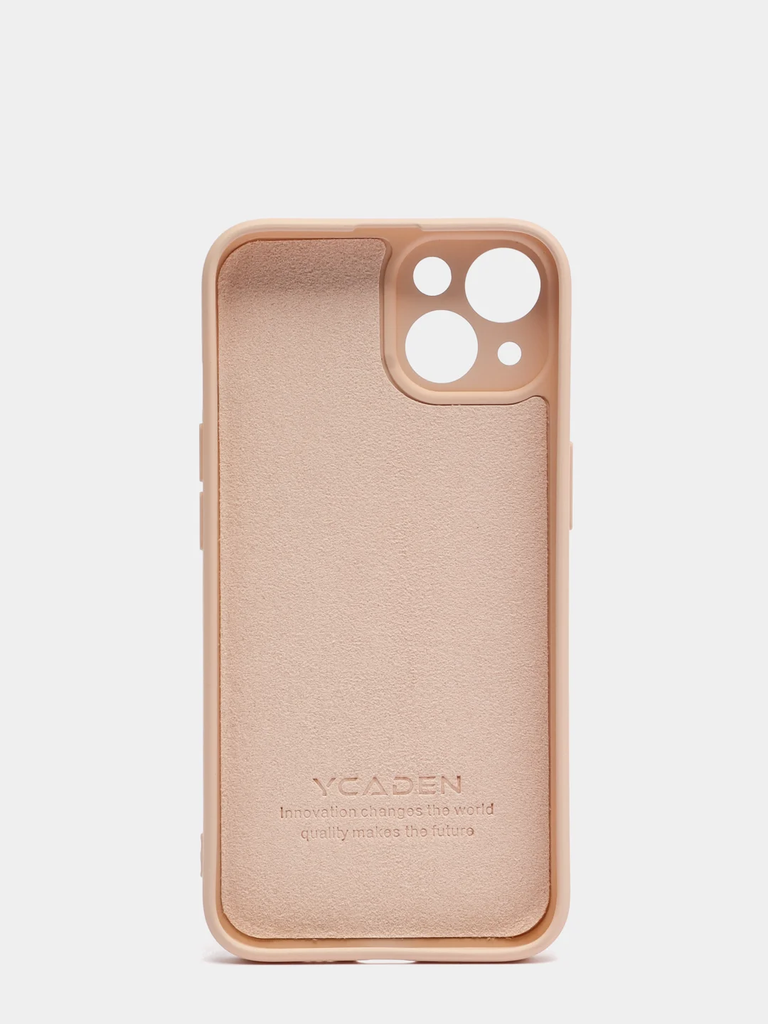 Бежевый чехол на айфон (iPhone) 13 / 13 Pro / 13 Pro Max силиконовый про макс