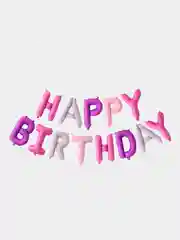 Розовый набор воздушных шаров гирлянда "Happy Birthday"