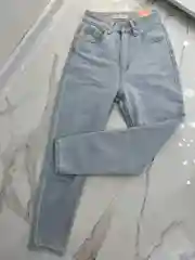 Женские джинсы "MOM fit" с высокой посадкой и завышенной талией, голубые