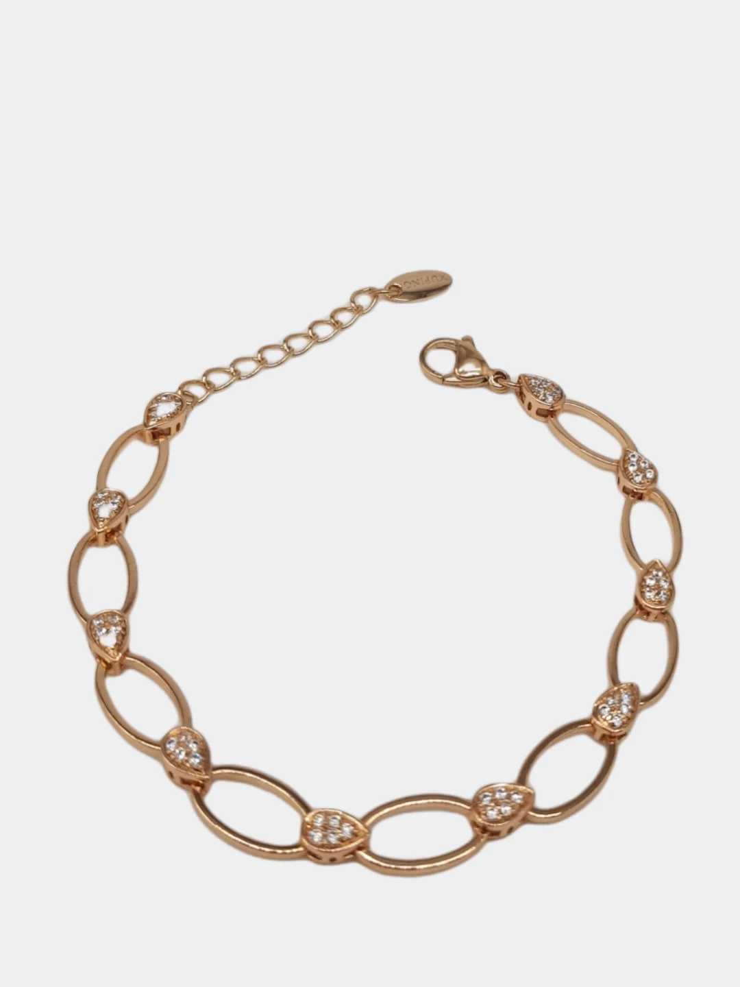 Золотой браслет Xuping Jewelry, позолоченный браслет с камнями