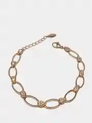 Золотой браслет Xuping Jewelry, позолоченный браслет с камнями