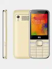 Золотой кнопочный телефон BQ 2838 Art XL+, с камерой, 1400 мАч