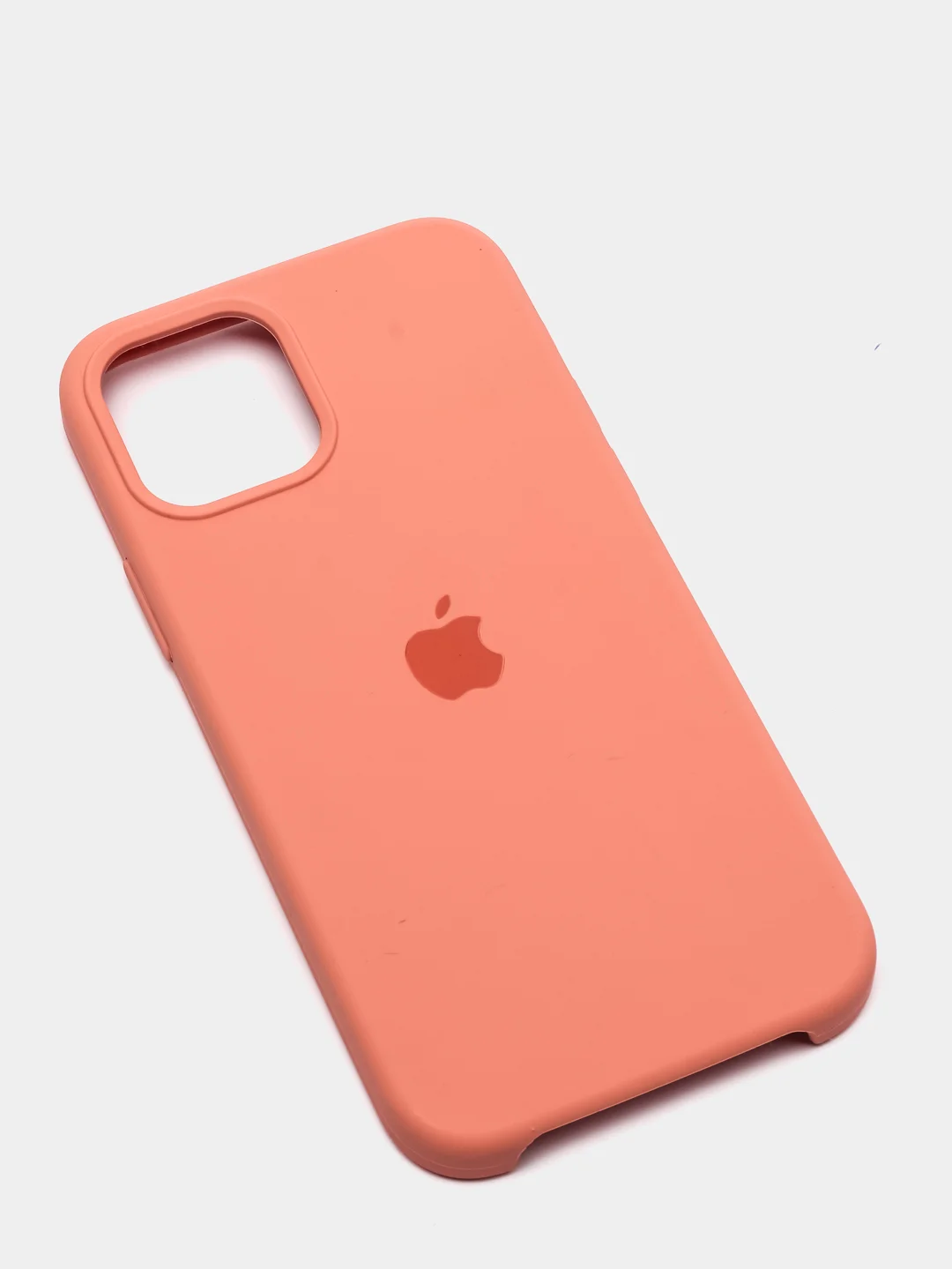 Коралловый чехол Silicone Case для iPhone 12, 12 Pro с открытым низом