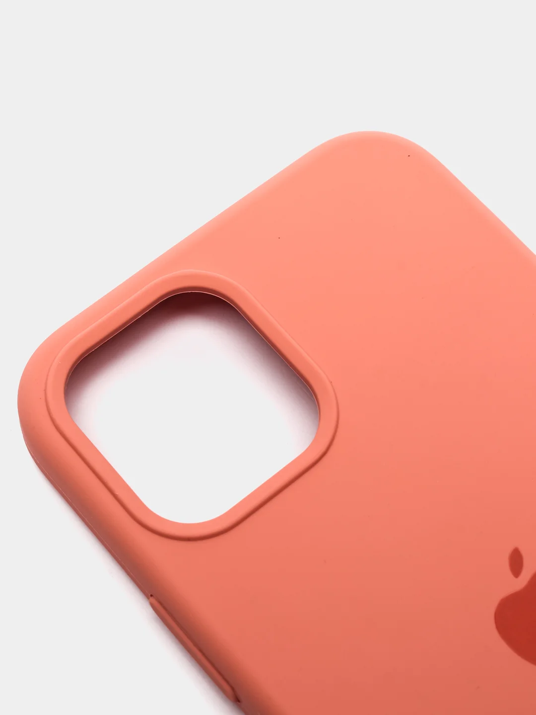 Коралловый чехол Silicone Case для iPhone 12, 12 Pro с открытым низом