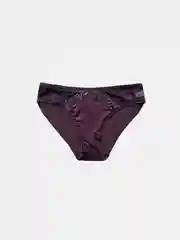 Фиолетовый трусы женские с кружевными  вставками