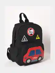 Черный рюкзак детский "Автопарк"