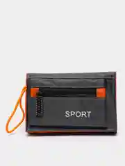Серый текстильный кошелек Sport