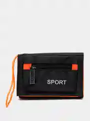 Черный текстильный кошелек Sport
