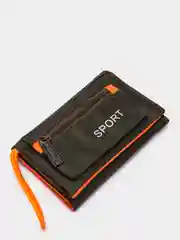 Хаки текстильный кошелек Sport