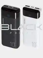 Черный внешний аккумулятор, 10000 mAh