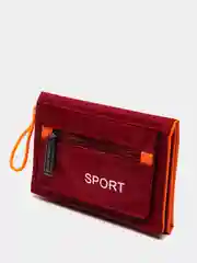 Бордовый текстильный кошелек Sport