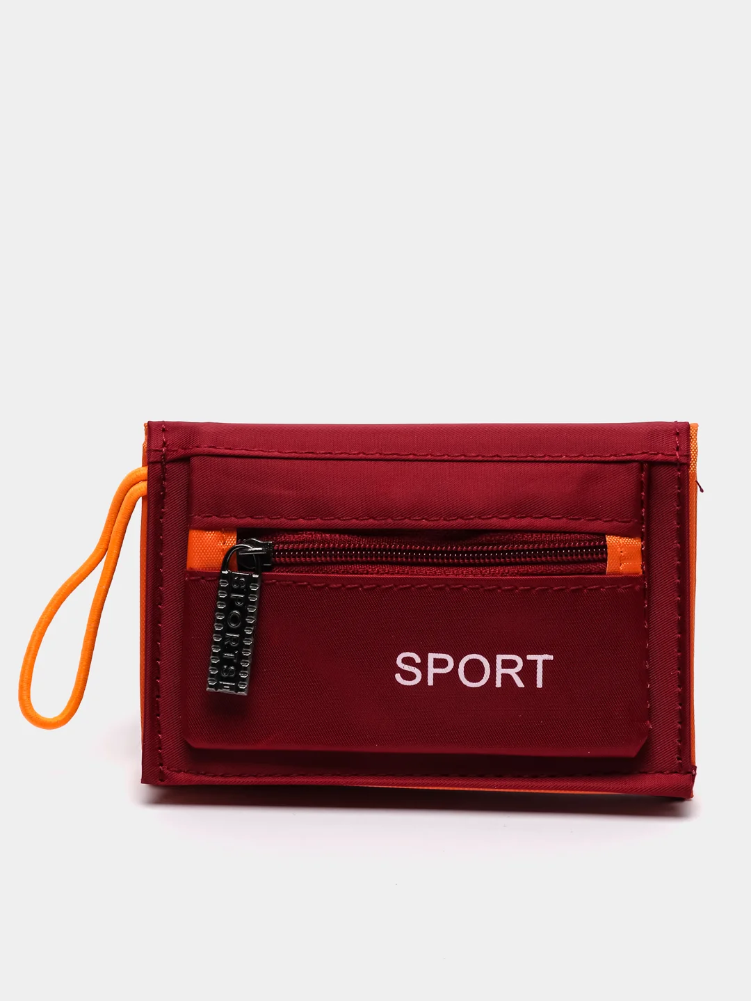 Бордовый текстильный кошелек Sport