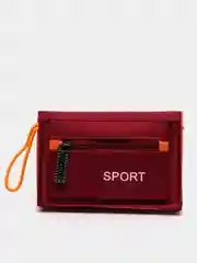 Бордовый текстильный кошелек Sport