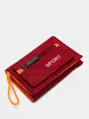 Бордовый текстильный кошелек Sport