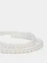 Серебряный бусины круглые стеклянные