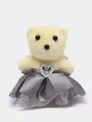 Серебряный резинка для волос "Мишка"
