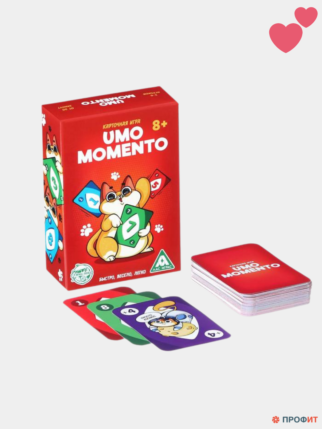 Настольная карточная игра, UMO momento, Котики, 70 карт, 8+, 7263053 купить  по цене 279 ₽ в интернет-магазине KazanExpress