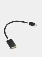 Черный otg переходник micro USB-USB, отг, адаптер, юсб для телефона и планшета