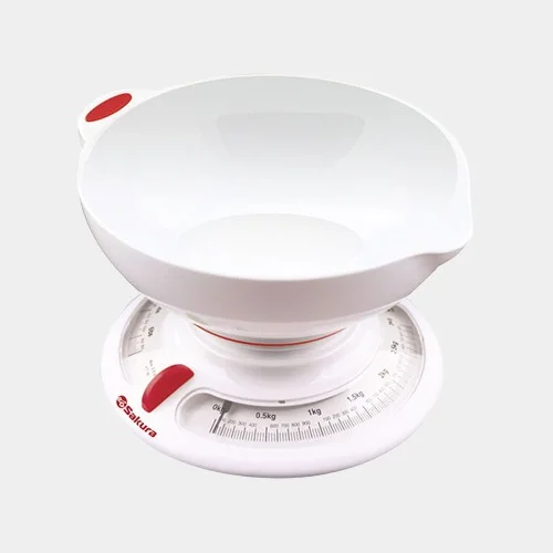 Белый весы кухонные Sakura SA-6004WR, 3кг
