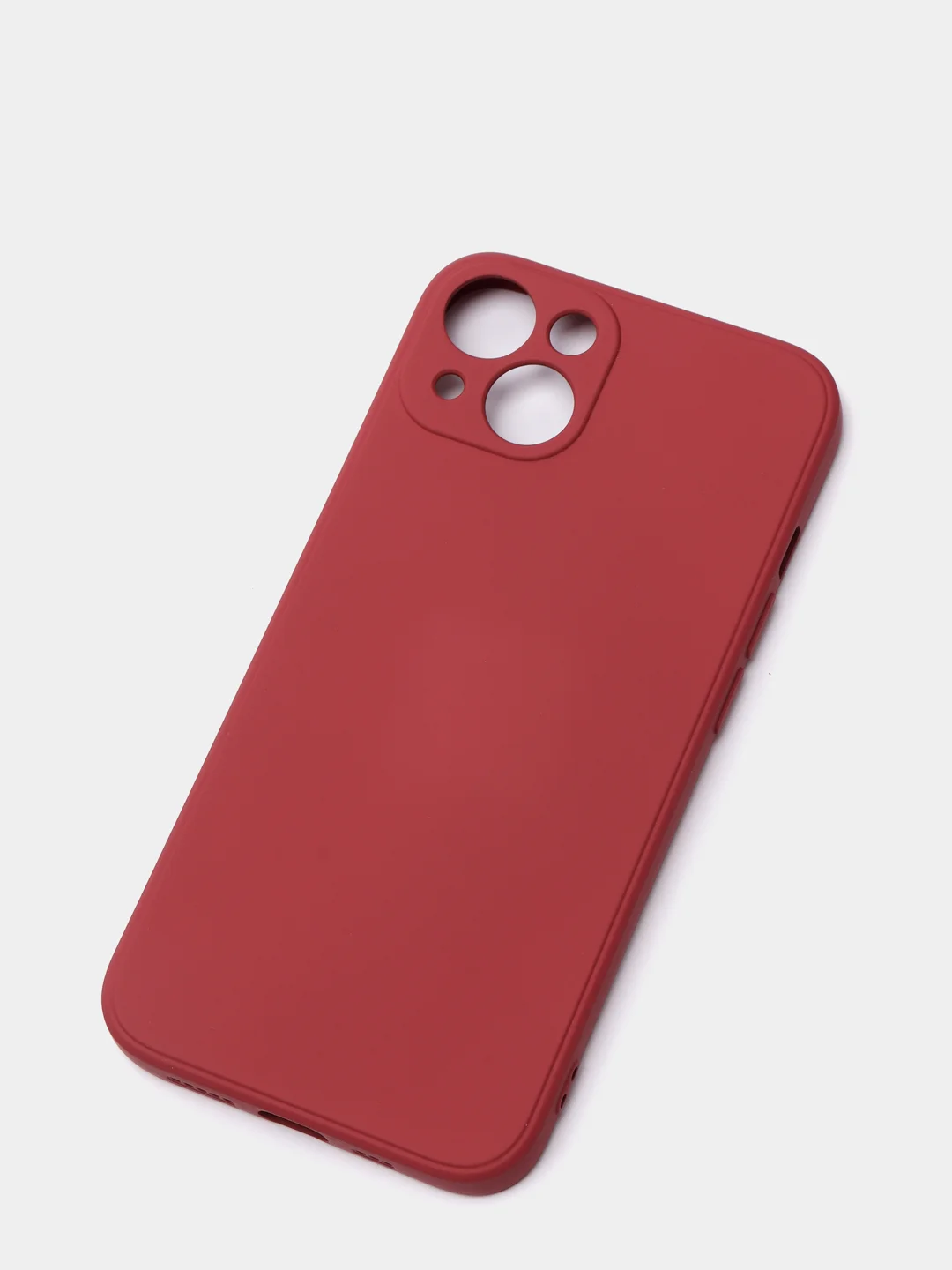 Багровый чехол на айфон (iPhone) 13 / 13 Pro / 13 Pro Max силиконовый про макс
