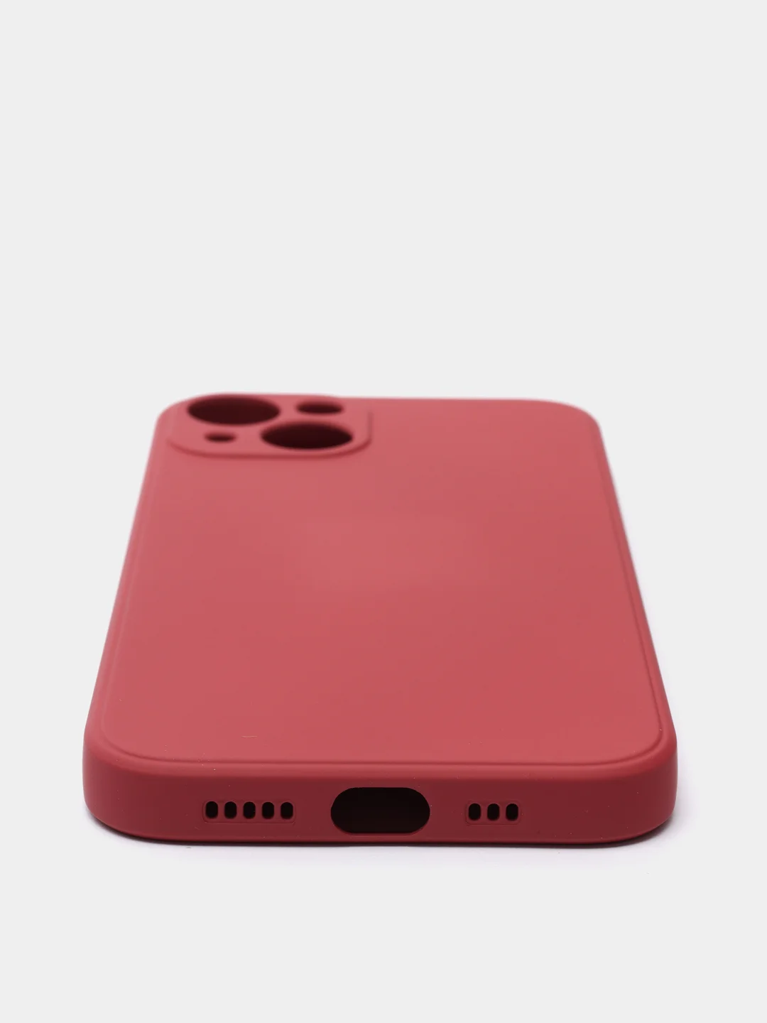 Багровый чехол на айфон (iPhone) 13 / 13 Pro / 13 Pro Max силиконовый про макс