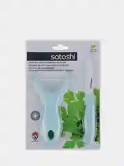 Кухонный набор "Промо", нож и овощечистка, керамика