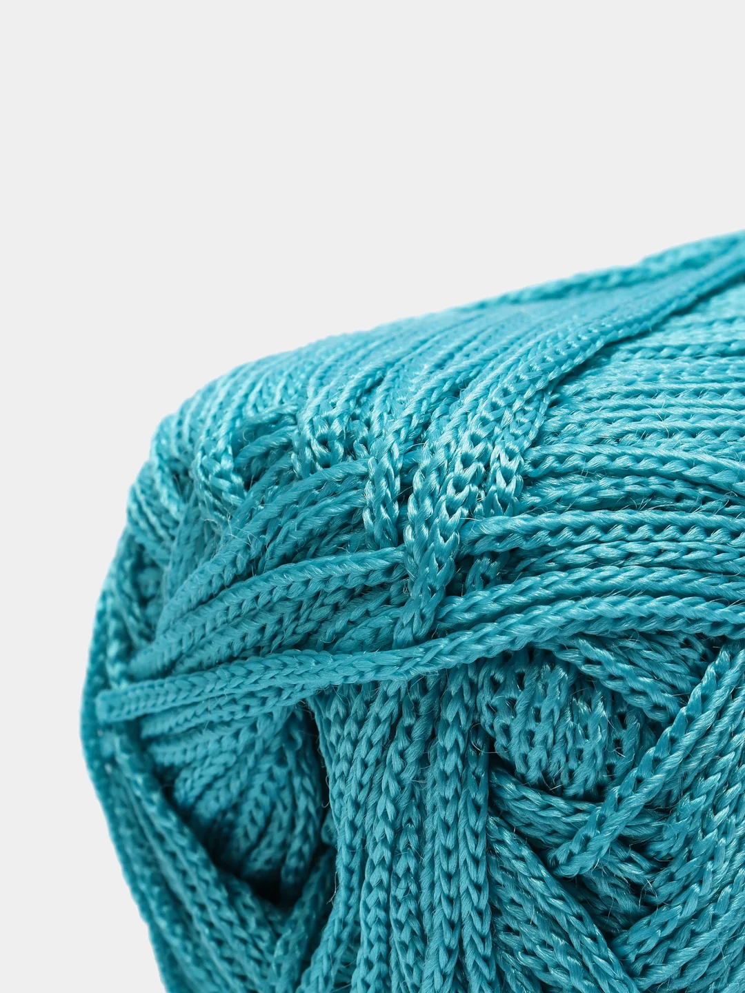 Бирюзовый пряжа YarnArt Macrame, шнур полиэфирный для вязания и макраме, полиэстер, 90 г, 130 м, 2мм
