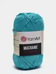 Бирюзовый пряжа YarnArt Macrame, шнур полиэфирный для вязания и макраме, полиэстер, 90 г, 130 м, 2мм