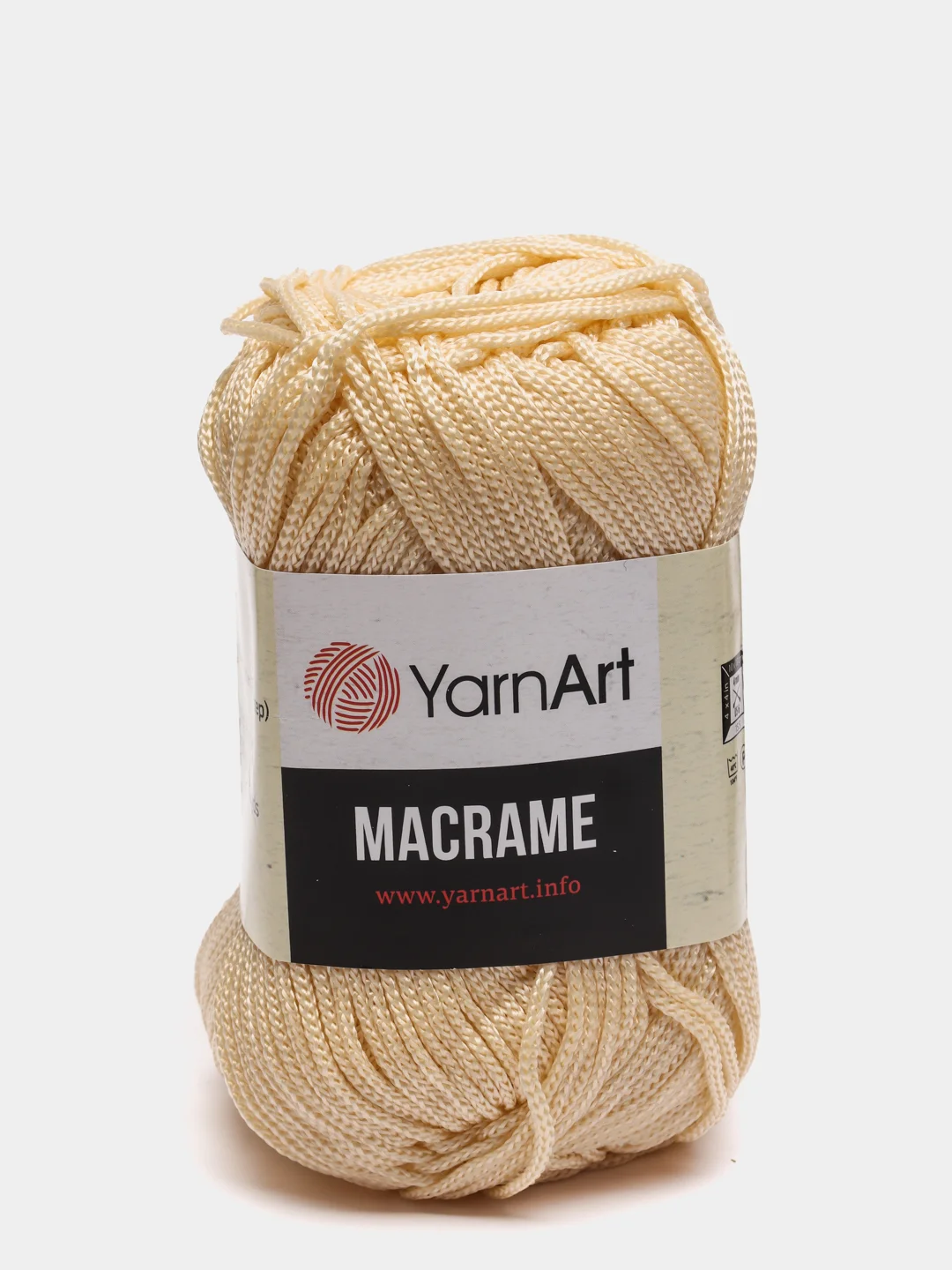 Коралловый меланж пряжа YarnArt Macrame, шнур полиэфирный для вязания и макраме, полиэстер, 90 г, 130 м, 2мм