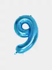 Шар-цифра фольгированный 75-85 см, 32 дюйма, синий