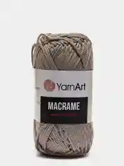 Бежевый меланж пряжа YarnArt Macrame, шнур полиэфирный для вязания и макраме, полиэстер, 90 г, 130 м, 2мм