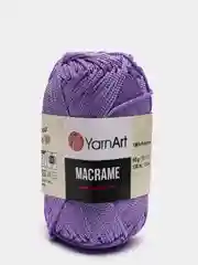 Фиолетовый пряжа YarnArt Macrame, шнур полиэфирный для вязания и макраме, полиэстер, 90 г, 130 м, 2мм