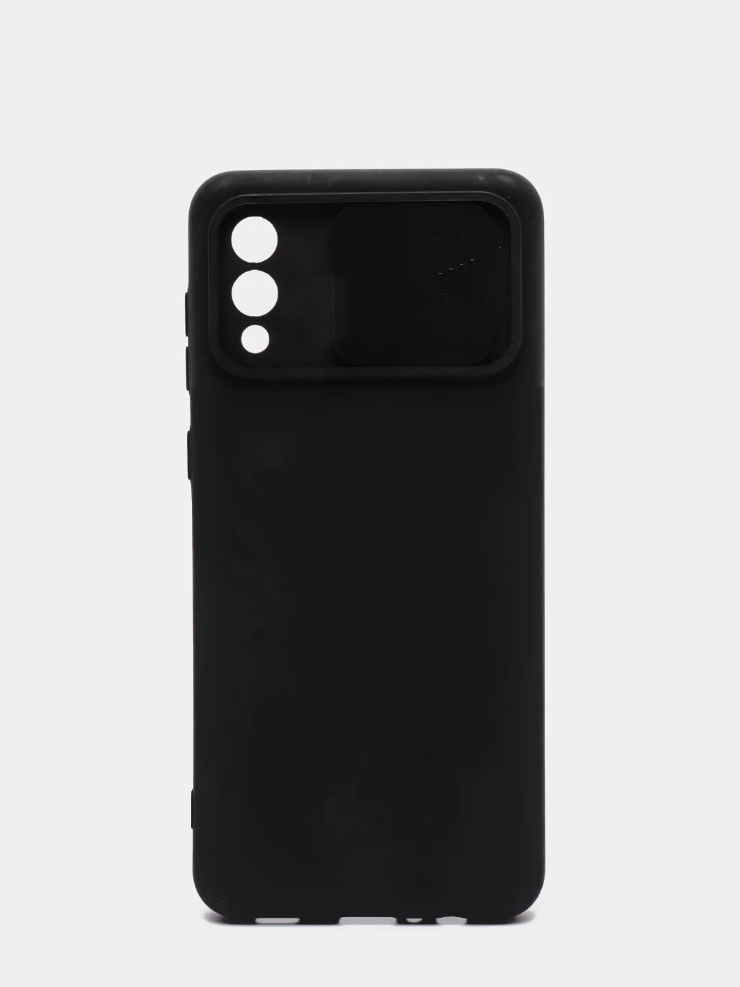 Черный чехол Samsung A02, M02 с защитой камеры, раздвижное окно