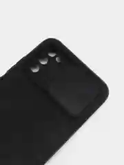 Черный чехол для Samsung A02s, M02s с защитой камеры, раздвижное окно