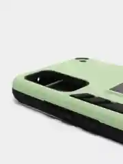 Салатовый чехол Samsung A02s, M02 с магнитной пластиной и подставкой