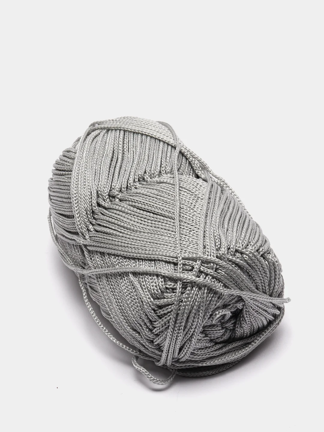 Серебряный пряжа YarnArt Macrame, шнур полиэфирный для вязания и макраме, полиэстер, 90 г, 130 м, 2мм