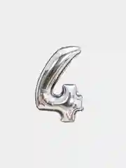 Шар фольгированный "Цифра", 98-115 см, серебряный