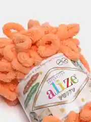 Светло-оранжевый пряжа Alize Puffy 100% Микрополиэстер 100г 9м (Часть2)