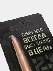 Ручка-пуля "Тому, кто всегда бьет точно в цель"