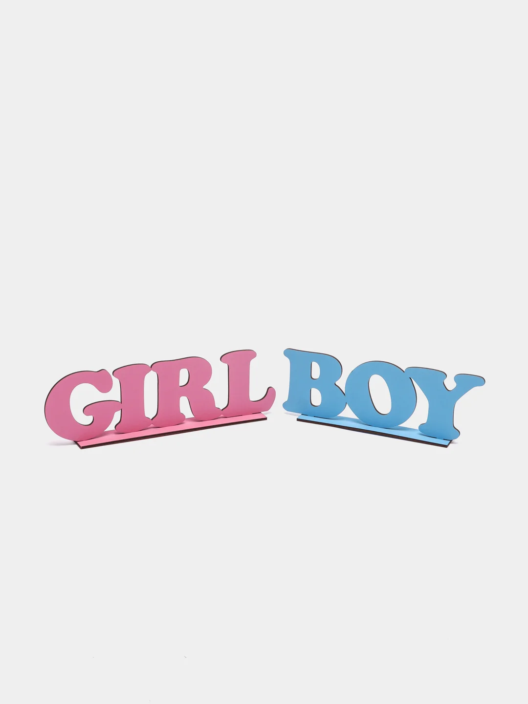 Надписи "Boy" и "Girl" для гендер пати gender party, мальчик или девочка