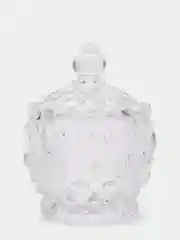 Аметистовый сахарница с крышкой стеклянная 300 мл 12x12x13 см