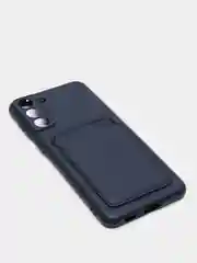 Темно-синий чехол c карманом для карт для Xiaomi Redmi Note 9S, Note 9, Samsung A51, A12, S21, S21+