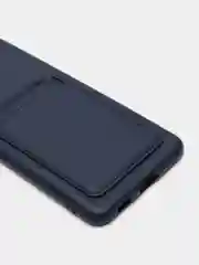 Темно-синий чехол c карманом для карт для Xiaomi Redmi Note 9S, Note 9, Samsung A51, A12, S21, S21+
