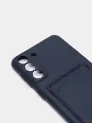 Темно-синий чехол c карманом для карт для Xiaomi Redmi Note 9S, Note 9, Samsung A51, A12, S21, S21+