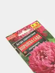 Семена цветов Астра "Королева сада малиновая"
