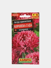 Семена цветов Астра "Королева сада малиновая"