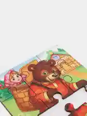 Пазл "Маша и медведь", 9 деталей