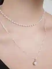 Серебряный подвеска с жемчужинкой